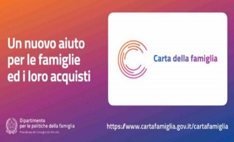 La Carta famiglia non è più attiva